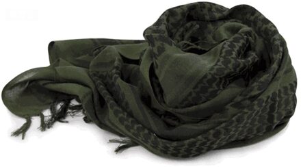 Wrap Sjaal Wandelen Outdoor Camping Fietsen Neck Reizen Shawl Cover Moslim Gezichtssluier Kwastje Uiteinden Mannen Vrouwen leger groen