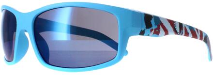 Wrap Unisex Mat Lichtblauw Gekleurd Design Blauw X2125 - maat