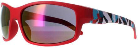 Wrap Unisex Mat Rood Gekleurd Design Groen X2125 - maat