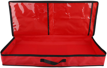 Wrapping Paper Storage Bag Rolls And Ribbon Holder Heavy Duty Tear Proof Christmas Gift Wrap Storage Organizer With 2 Clear Pock