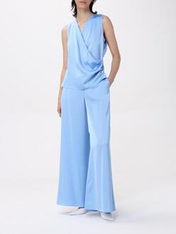 Wrapstyle Mouwloze Blouse Lichtblauw