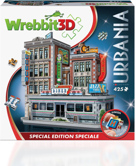 wrebbit 3D Puzzel - Urbania Retropolis 1950’s Diner (425 stukjes)