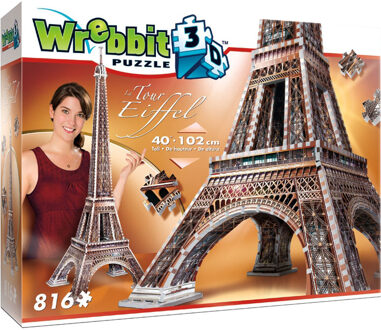 wrebbit Eiffeltoren 3d Puzzel 816 Stukjes