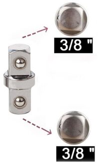 Wrench Adapter Converter Chroom Vanadium Staal Voor Wrench Mouwen Adapter 3 8