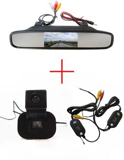 Wrieless WIFI CCD camera Auto Achteruitrijcamera voor Kia Forte/Hyundai Verna Solaris Sedan, met 4.3 Inch Achteruitkijkspiegel Monitor