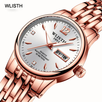 Wrist Watch Luminous Women's Watches Relojes Hour Waterproof Alloy Clock Zegarki Female Stainless Steel Wristwatch Luxury Casual
