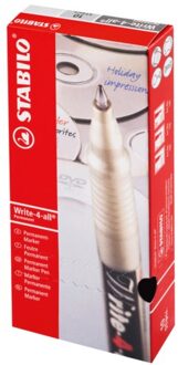 Write-4-All - Permanent Marker - Superfine 0,4 mm - Zwart - per stuk