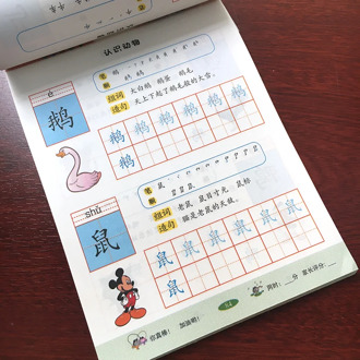 Writing Chinese Book 130 Basic Chinese Characters With Pictures Copybook for Children china Calligraphy Book for Kids books