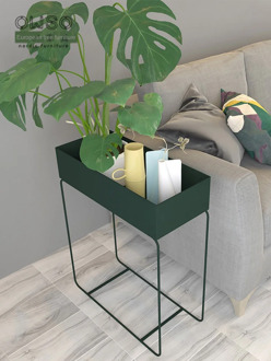 Wrought Iron Flower Stand Balcony Single Floor Type Multi-layered Chrysanthemum Green Dill Plant Stand Partition Metal Shelf