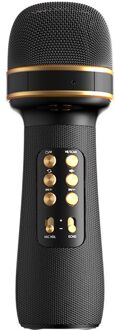 WS-898 Bluetooth 5.0 Handheld Microfoon Karaoke Speaker Muziekspeler Mic Zingen Voor Ios Android Smart Tv Systeem zwart