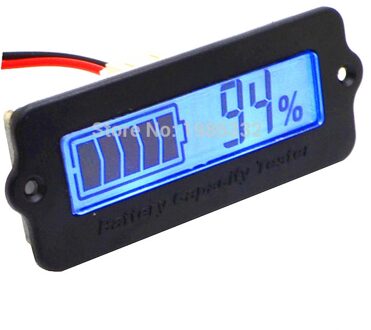 WS16 12 V-48 V lood-zuur Lithium Blue LCD Voltmeter Meter Batterij Capaciteit Tester Indicator Monitor Analyzer 12V 24v 36v 48v Auto