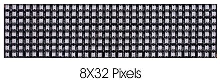 WS2812B Rgb Flexibele 16X16 Pixel Panel Matrix Screen Eco Led Module WS2812 Ic Individueel Adresseerbare DC5V 8X32