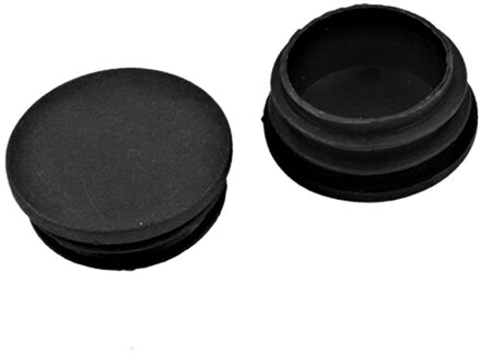 Wsfs 10 X Zwart Plastic 38Mm Dia Ronde Tubing Tube Insert Caps Covers