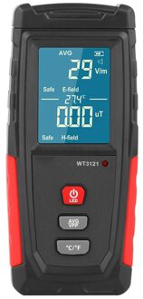 WT3121 Multi-Gebruik Handheld Emf Meter Indoor Outdoor Lcd-scherm Digitale Elektromagnetische Veld Straling Tester 133X60X25 Mm