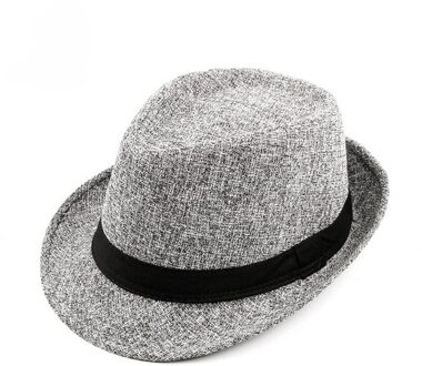 Wuaumx Herfst Winter Mannen Hoed Fedora Hoed Voor Man Vrouw Retro Bowler Hoeden Gentleman Jazz Caps Mannen fedora Pet licht grijs