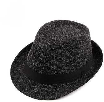 Wuaumx Herfst Winter Mannen Hoed Fedora Hoed Voor Man Vrouw Retro Bowler Hoeden Gentleman Jazz Caps Mannen fedora Pet zwart