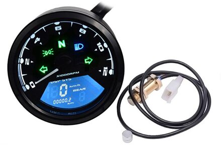WUPP Motorfiets Meter LED digita lampje Toerenteller Kilometerteller Snelheidsmeter Olie Meter Multifunctionele Met nachtzicht wijzerplaat