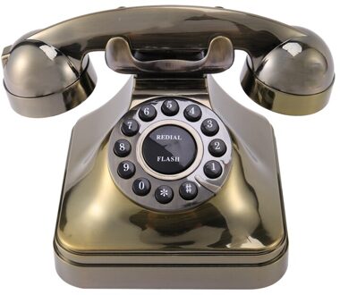 WX-3011 Antiek Brons Telefoon Vintage Vaste Telefoon Desktop Caller Home Office Hotel Antieke Telefoon