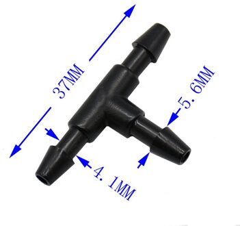 Wxrwxy Irrigatie tee 3 way 1/8 "slang connector tuinslang 3/5 tee barb water splitter 1/8" irrigatie fittings 40 stks
