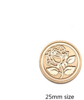 Wyse Lakzegel Postzegels Rose Bloem Sellos Sealling Wax Stempel Vervangbare Houten Handvat Voor Diy Weddiing Envelop Card Craft Gereedschap bloem postzegel