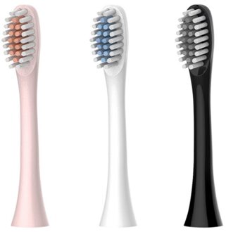 X-3 Opzetborstel Ronde Waterdichte Hoofd Universele Haren Duurzaam Tandenborstel Vervangende Onderdelen wit