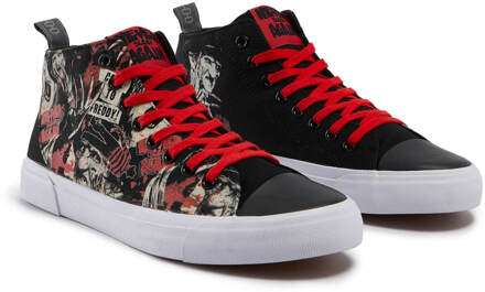 x A Nightmare On Elm Street Grindhouse High Top - Black - UK 4 / EU 37 / US Men's 4.5 / US Women's 6