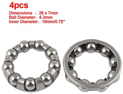 X Autohaux 2/4Pcs Fiets Lager Vervanging Midden As Bal Frame Bike Headset Gekooide Retainer Voor Mtbroad Fietsen 4stk
