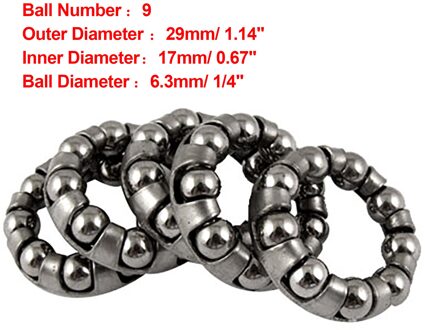 X Autohaux 2/4Pcs Fiets Lager Vervanging Midden As Bal Frame Bike Headset Gekooide Retainer Voor Mtbroad Fietsen 5stk