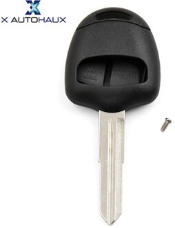 X AUTOHAUX 2 Knoppen Ongecensureerd Key Remote Shell Vervanging Voor Mitsubishi Galant L200 Outlander Lancer Colt Shogun