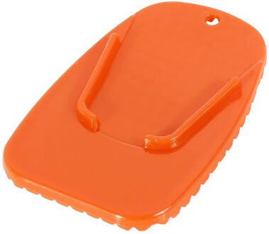 X Autohaux Universele Motorfiets Plastic Kickstand Pad Ondersteuning Plaat Stand Side Stand Extension Pad Kickstand Side Kick Stand Pad 1stk oranje