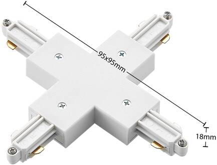 X-connector Linaro, wit, 1-fasensysteem