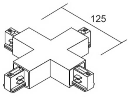 X-connector LKM DALI, zwart, 3-fasen, kunststof