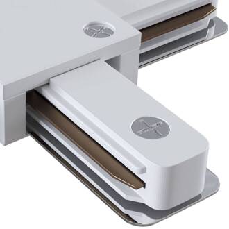 X-connector rail, 1-fase railsysteem, wit