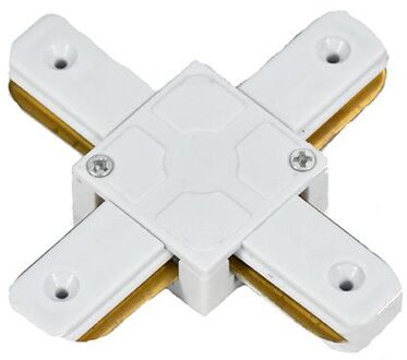X-connector voor witte spanningsrail - 1-fase