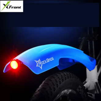 X-Front brand MTB Mudguard Bike Front Rear Quick Release Bike Fender Bicycle Fender Wing Stand Rack Mudguard With Warn Taillight