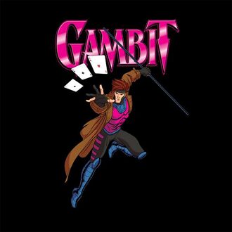 X-Men '97 Gambit Unisex T-Shirt - Black - 3XL Zwart