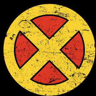 X-Men Emblem Drk Women's Cropped Hoodie - Black - L Zwart
