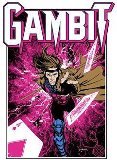 X-Men Gambit Unisex T-Shirt - White - 3XL Wit