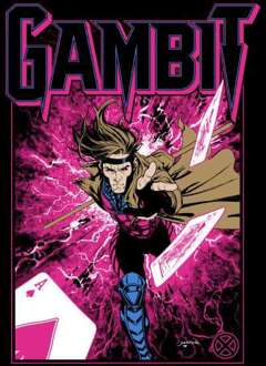 X-Men Gambit Women's Cropped Hoodie - Black - L Zwart