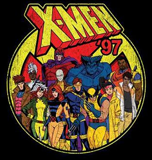 X-Men Group Unisex T-Shirt - Black - 3XL Zwart