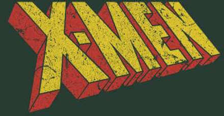 X-Men Retro Logo Hoodie - Green - XL - Groen
