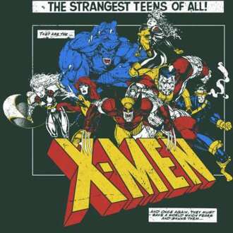 X-Men Retro Team Up Hoodie - Green - S - Groen