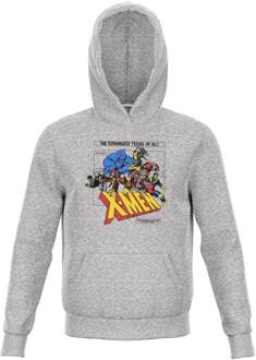 X-Men Retro Team Up Kids' Hoodie - Grey - 146/152 (11-12 jaar)