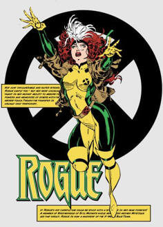X-Men Rogue Bio Women's T-Shirt - Grey - 3XL Grijs