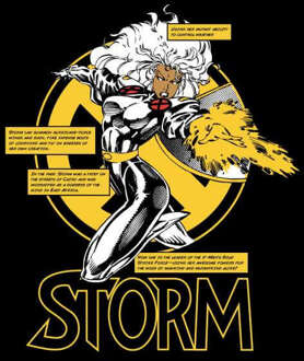 X-Men Storm Bio Women's Cropped Hoodie - Black - L Zwart