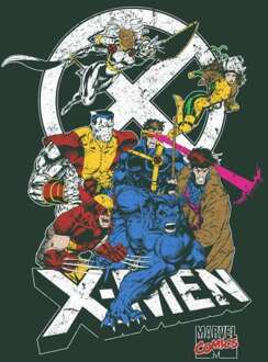 X-Men Super Team Hoodie - Green - XXL - Groen
