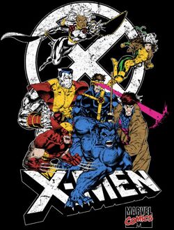 X-Men Super Team Men's T-Shirt - Black - XXL - Zwart