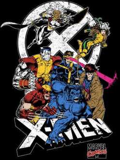 X-Men Super Team Women's Cropped Hoodie - Black - S Zwart