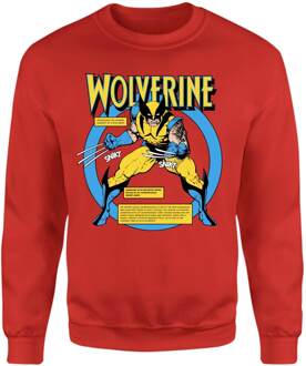 X-Men Wolverine Bio Sweatshirt - Red - M Rood