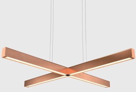 X Model Hanglamp - Geborsteld koper